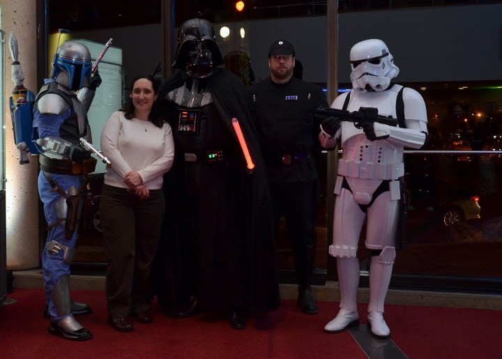 Melanie With Vader and Jango Fett and Imperial Forces Melanie With Vader and Jango Fett and Imperial Forces