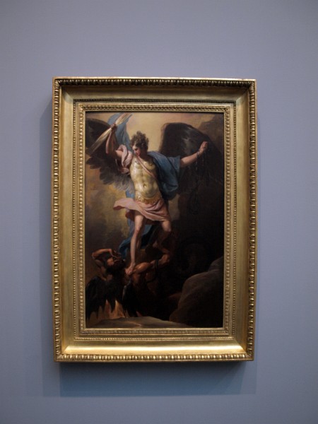 St. Michael and Satan by Benjamin West. Michael and Satan by Martin West St. Michael and Satan by Benjamin West. Michael and Satan by Martin West