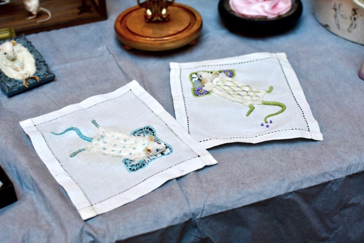 Mouse Napkin Embroidery