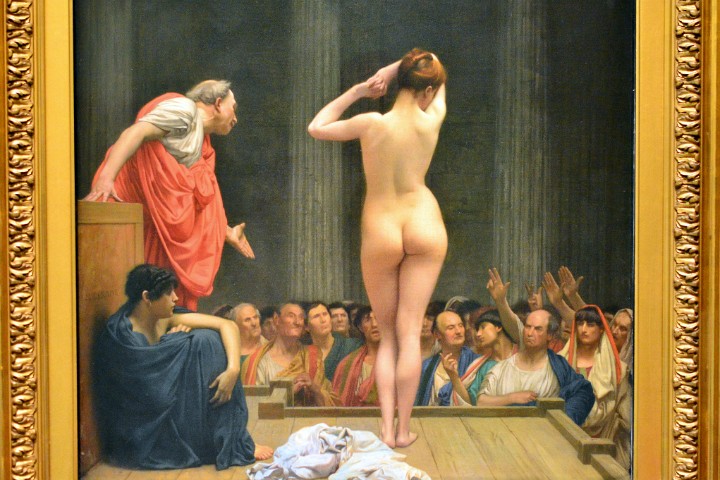 A Roman Slave Market By Jean-Leon Gerome A Roman Slave Market By Jean-Leon Gerome