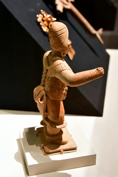 Dancing Figure With Whistle From the Colima Culture of West Mexico. Dated 300 BCE - 200 CE