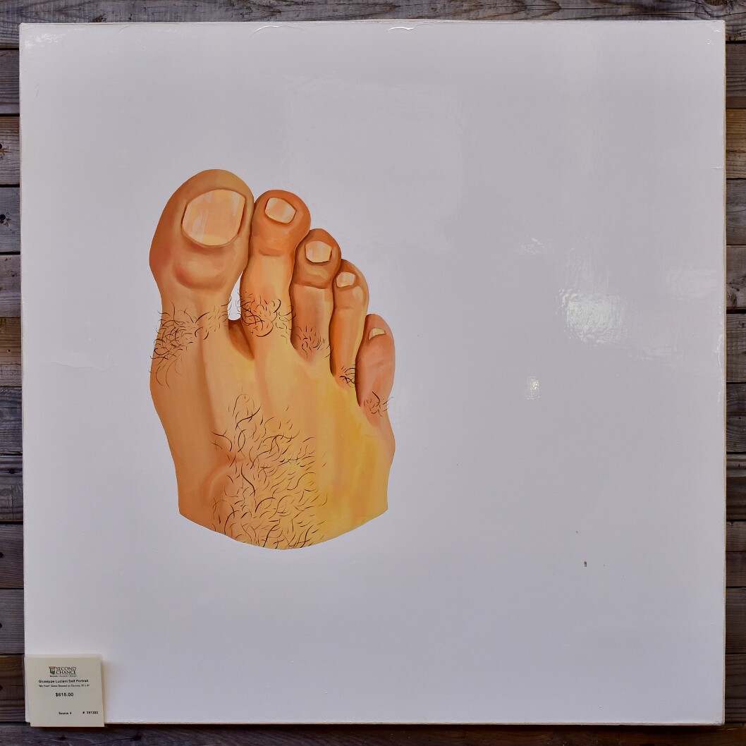 Self Portrait My Foot by Giuseppe Luciani