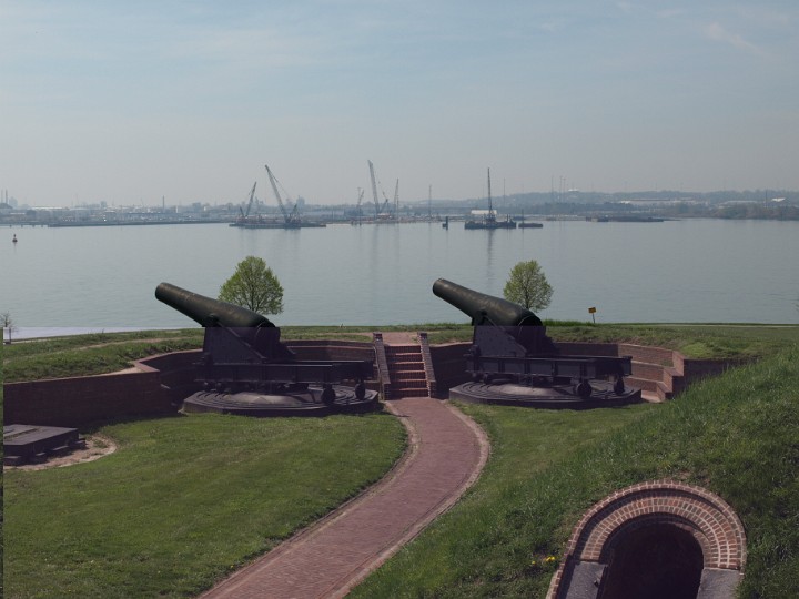 Civil War Era Cannons Mounted on a Bastion 2 Civil War Era Cannons Mounted on a Bastion 2