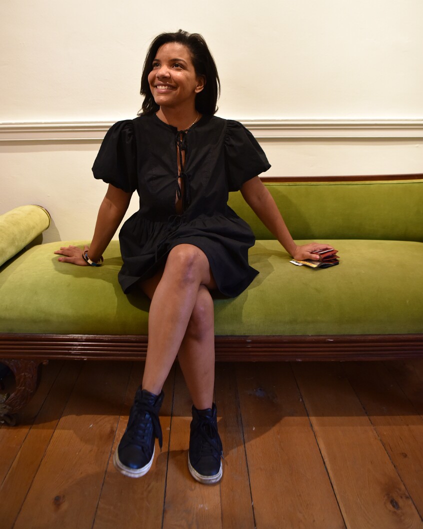 Smiling on the Chaise Longue