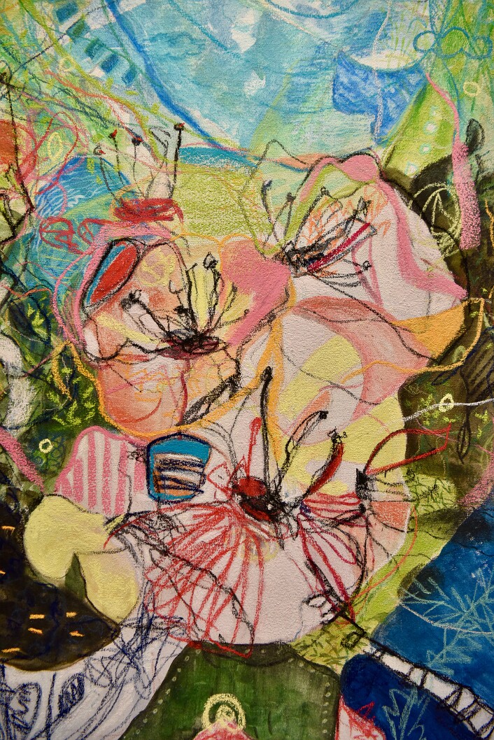 Detail of Intuism 021 (Blossom blitz) by LUSMERLIN
