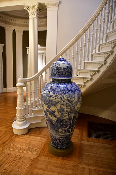 19th Century Jar by the Curving Stairs