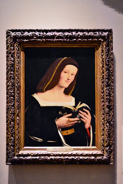 Female Saint Holding a Book by Amico Aspertini