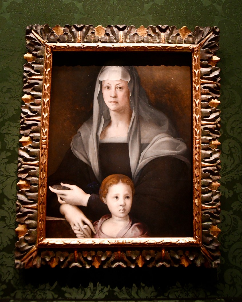 Portrait of Maria Salviati With Giulia De Medici by Jacopo Carucci