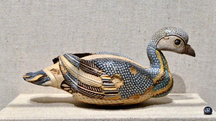 3rd-2nd Century BC Duck Vase Still Colorful 3rd-2nd Century BC Duck Vase Still Colorful
