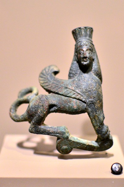 Sphinx Vase Ornament From the 6th Century BCE