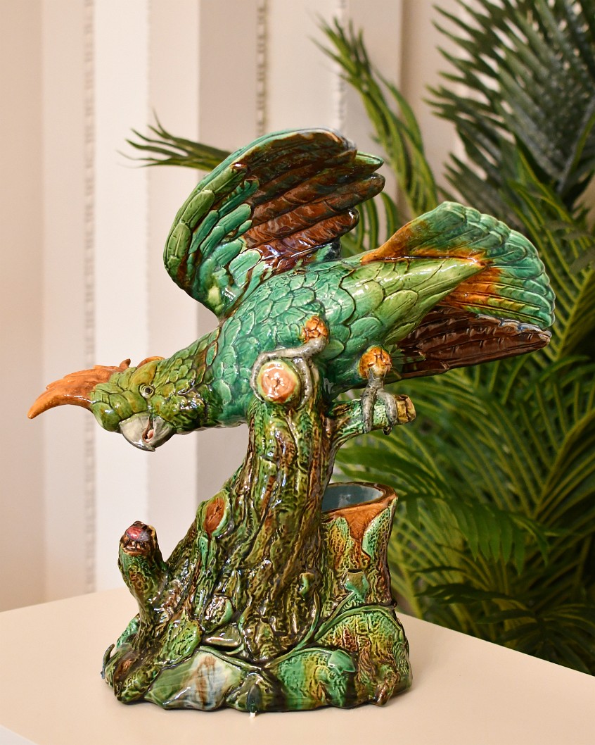 Vase (Cockatoo) by Mintons Ltd.