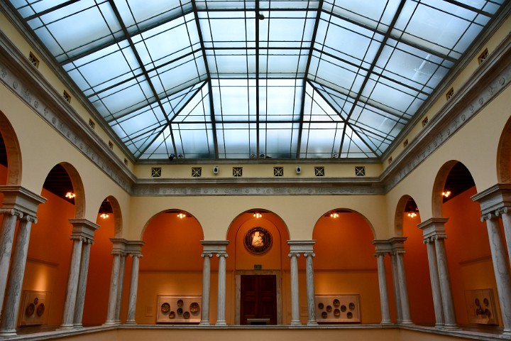 View to the Columns and Under the Skylight