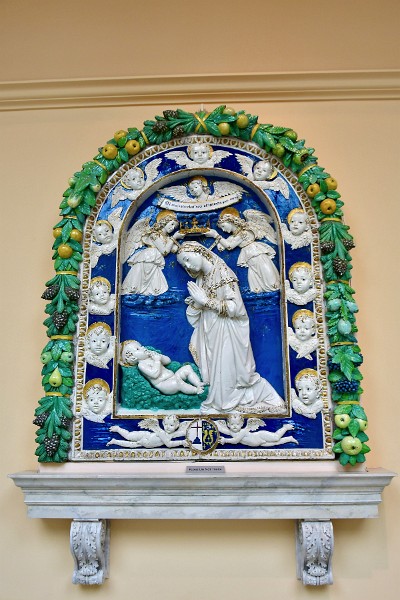 Virgin Adoring the Christ Child by Andrea della Robbia and Workshop