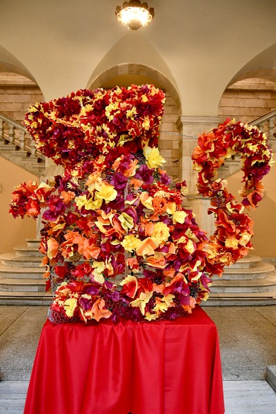 Rat Made of Fiery Flowers for the Year of the Rat