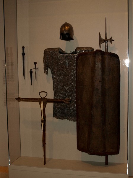 Daggers, Crossbow, Archers Shield and Armor and a Poleaxe Daggers, Crossbow, Archers Shield and Armor and a Poleaxe