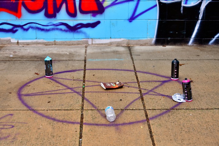 Spray Paint Pentagram